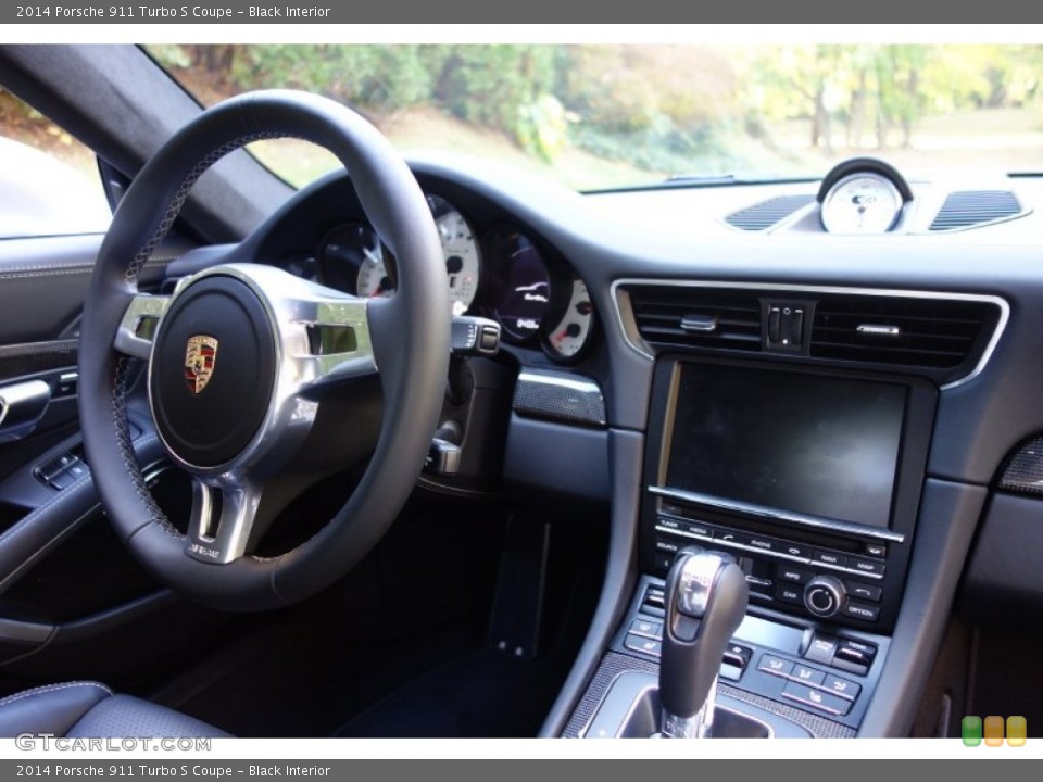 Black Interior Dashboard for the 2014 Porsche 911 Turbo S Coupe #98956552