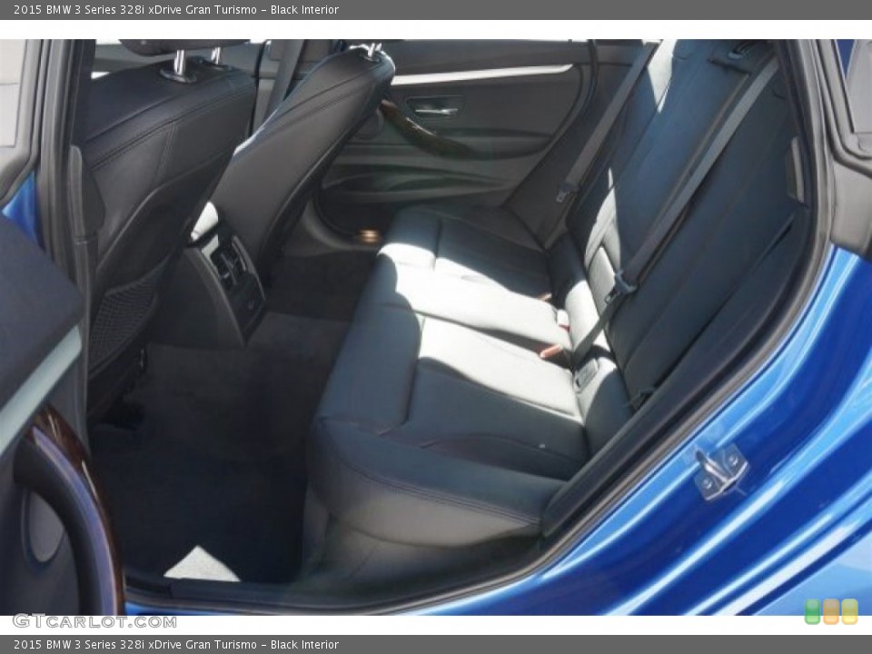 Black Interior Rear Seat for the 2015 BMW 3 Series 328i xDrive Gran Turismo #98956615