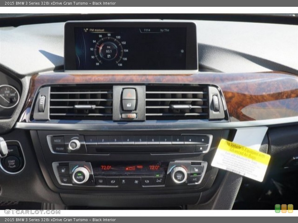Black Interior Controls for the 2015 BMW 3 Series 328i xDrive Gran Turismo #98956664