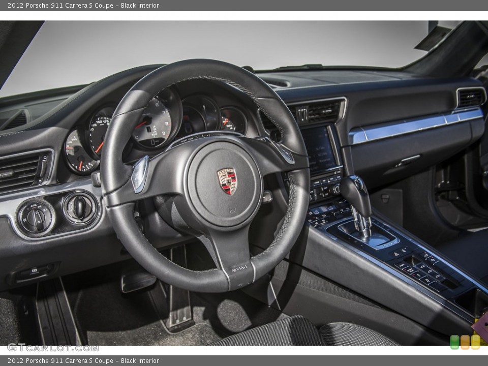 Black Interior Dashboard for the 2012 Porsche 911 Carrera S Coupe #98966923