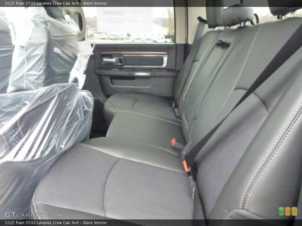 Black Interior Rear Seat for the 2015 Ram 3500 Laramie Crew Cab 4x4 #98966968
