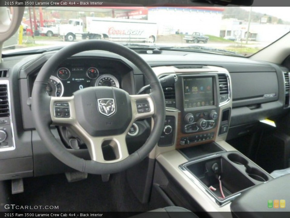 Black Interior Dashboard for the 2015 Ram 3500 Laramie Crew Cab 4x4 #98966986
