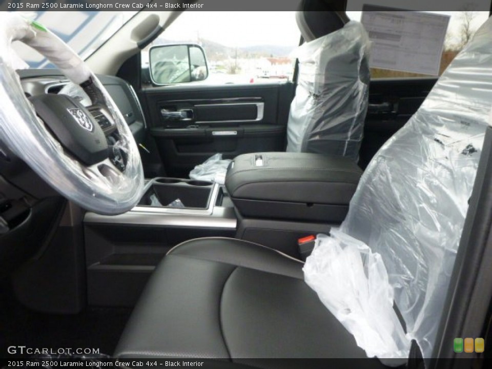 Black Interior Photo for the 2015 Ram 2500 Laramie Longhorn Crew Cab 4x4 #98967757