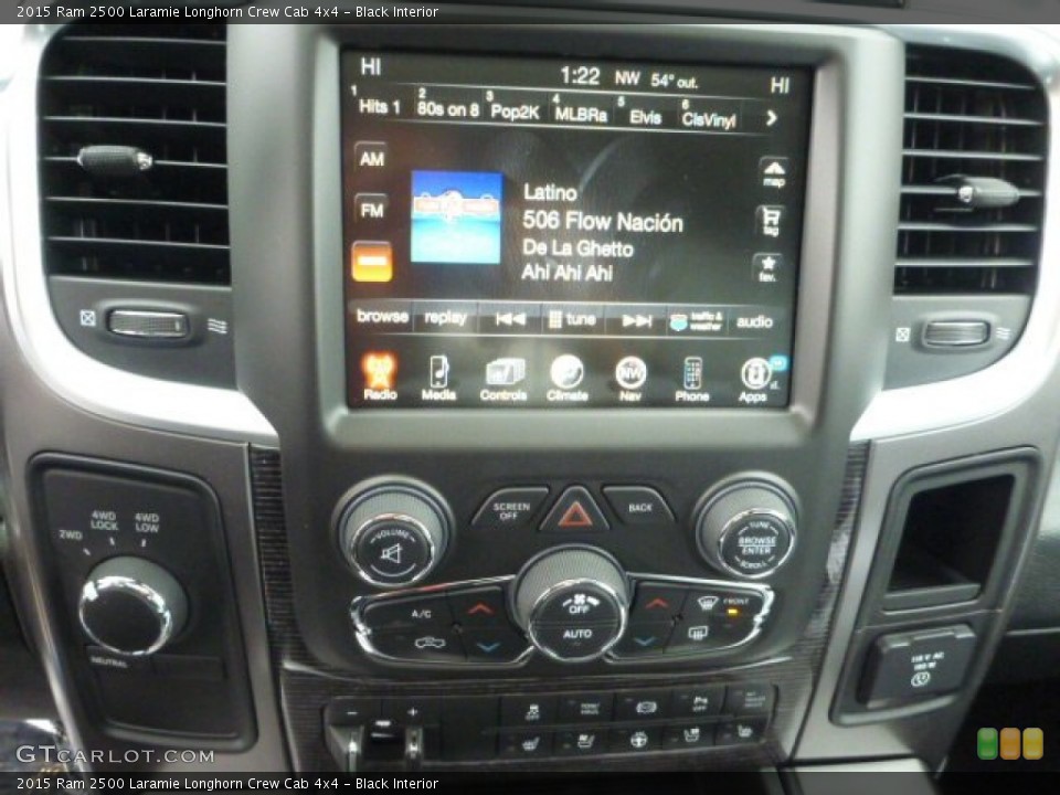 Black Interior Controls for the 2015 Ram 2500 Laramie Longhorn Crew Cab 4x4 #98967916