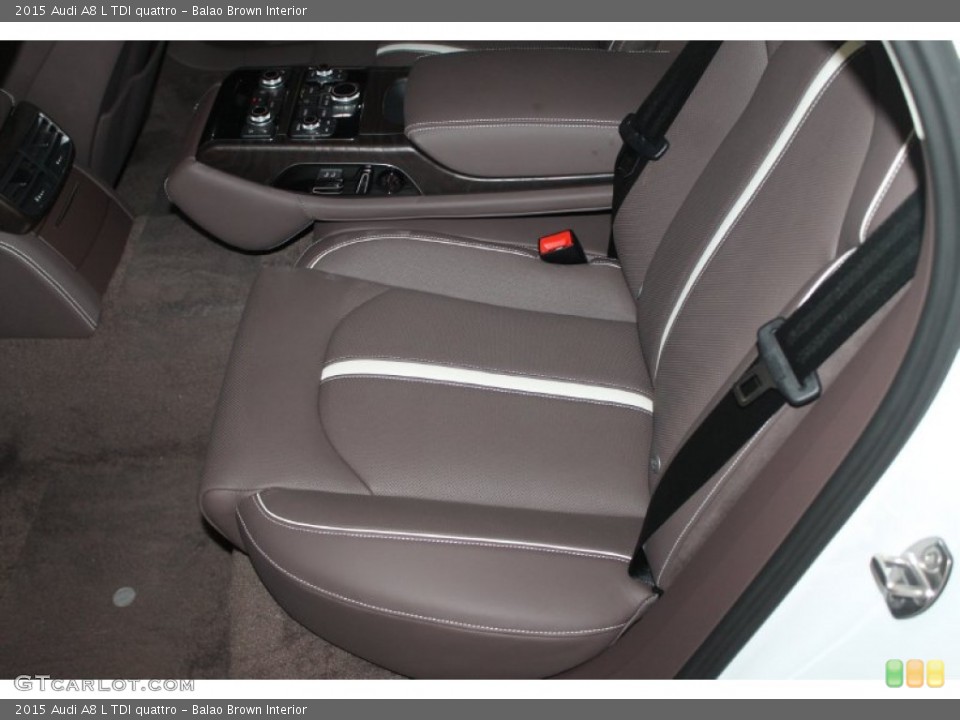 Balao Brown Interior Rear Seat for the 2015 Audi A8 L TDI quattro #98969197