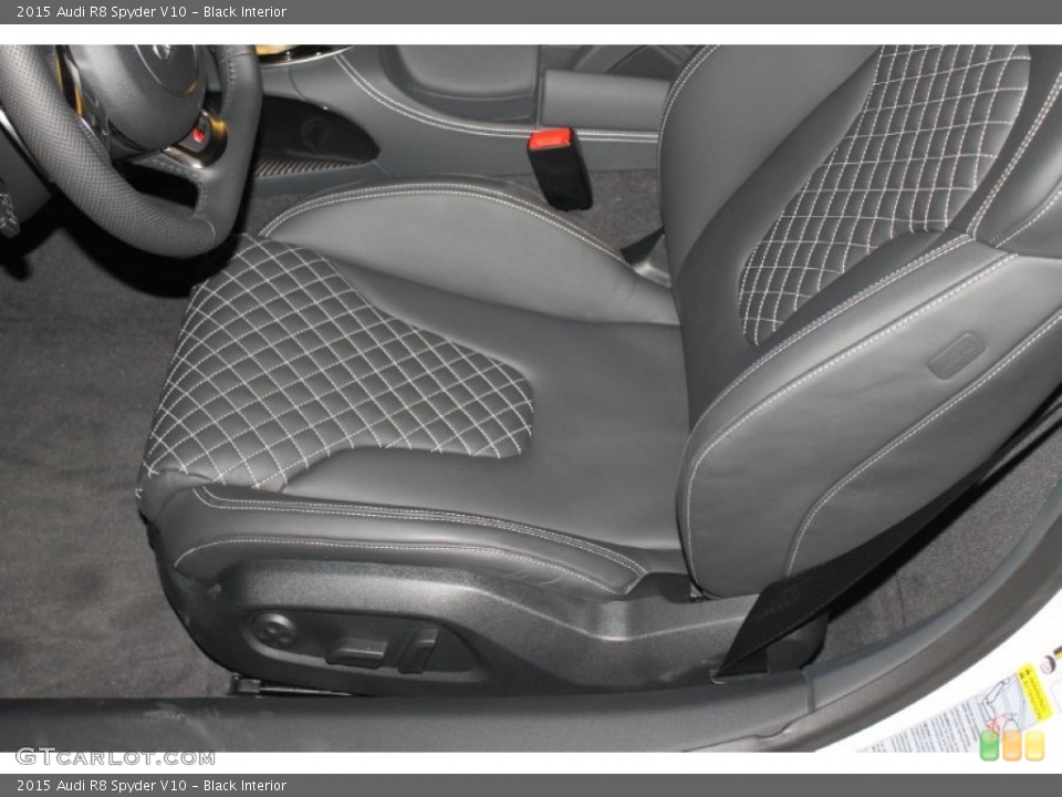 Black Interior Front Seat for the 2015 Audi R8 Spyder V10 #98970298