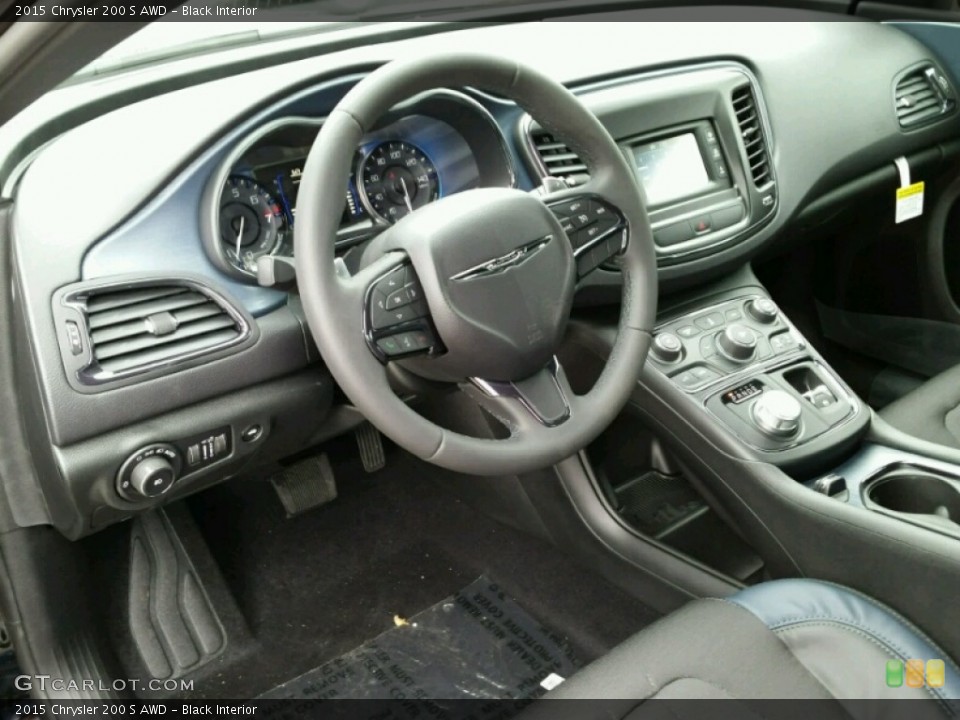 Black 2015 Chrysler 200 Interiors