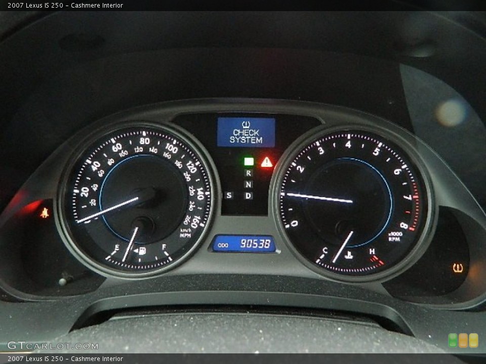 Cashmere Interior Gauges for the 2007 Lexus IS 250 #98983626