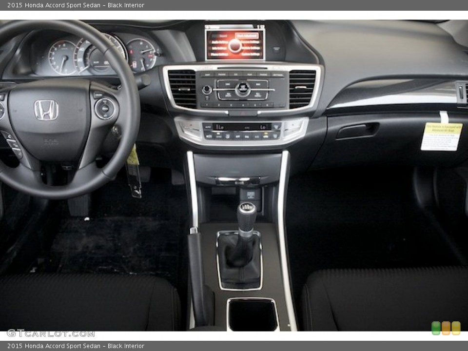 Black Interior Dashboard for the 2015 Honda Accord Sport Sedan #98983956