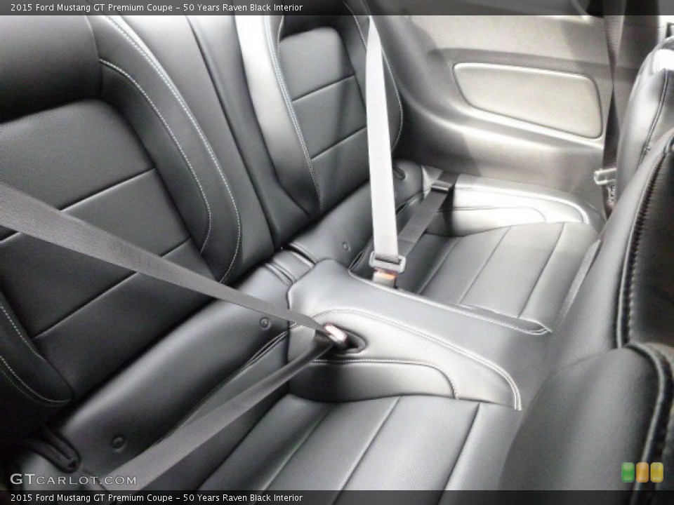 50 Years Raven Black Interior Rear Seat for the 2015 Ford Mustang GT Premium Coupe #98990532