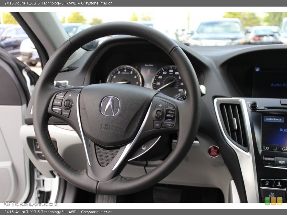 Graystone Interior Steering Wheel for the 2015 Acura TLX 3.5 Technology SH-AWD #98991195