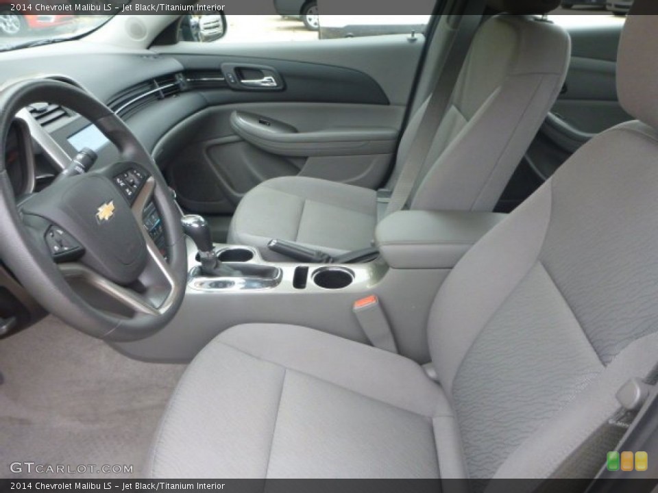 Jet Black/Titanium Interior Front Seat for the 2014 Chevrolet Malibu LS #98991753