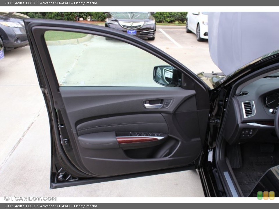 Ebony Interior Door Panel for the 2015 Acura TLX 3.5 Advance SH-AWD #98991945