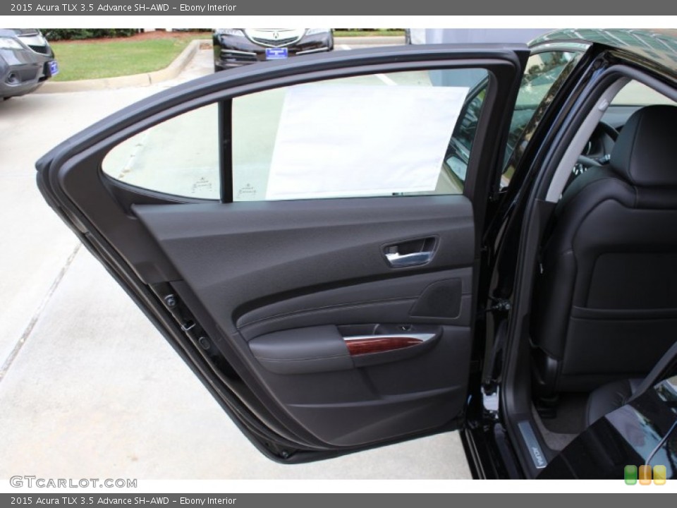 Ebony Interior Door Panel for the 2015 Acura TLX 3.5 Advance SH-AWD #98991984