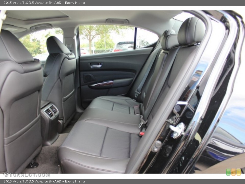 Ebony Interior Rear Seat for the 2015 Acura TLX 3.5 Advance SH-AWD #98992005