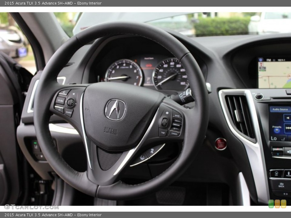 Ebony Interior Steering Wheel for the 2015 Acura TLX 3.5 Advance SH-AWD #98992209