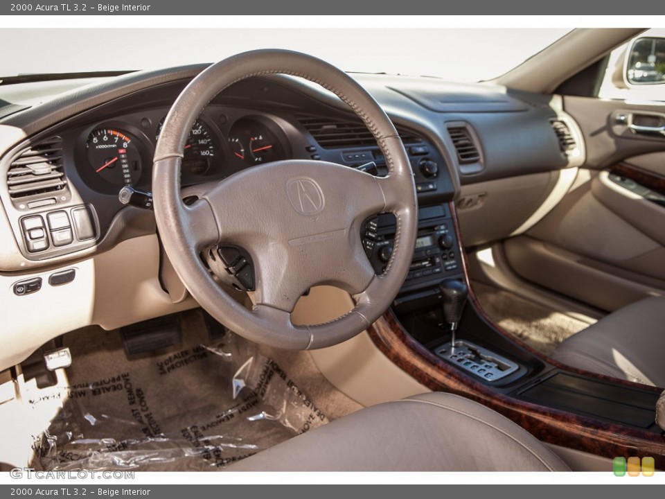 Beige 2000 Acura TL Interiors