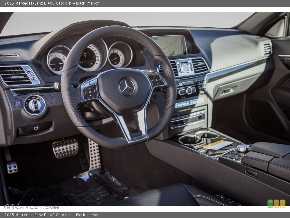 Black Interior Dashboard for the 2015 Mercedes-Benz E 400 Cabriolet #98997090