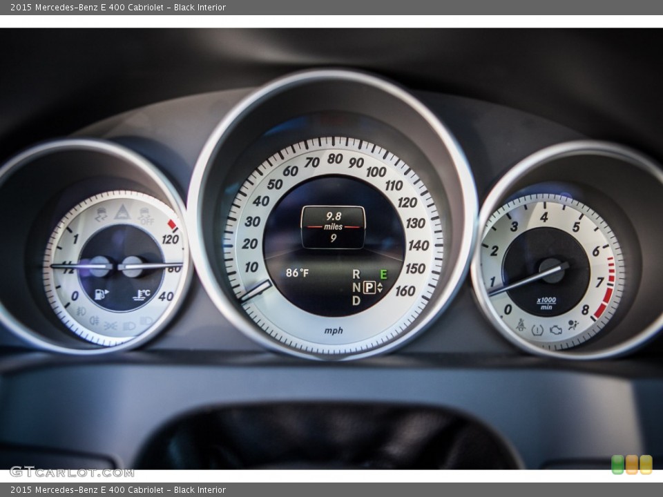 Black Interior Gauges for the 2015 Mercedes-Benz E 400 Cabriolet #98997117