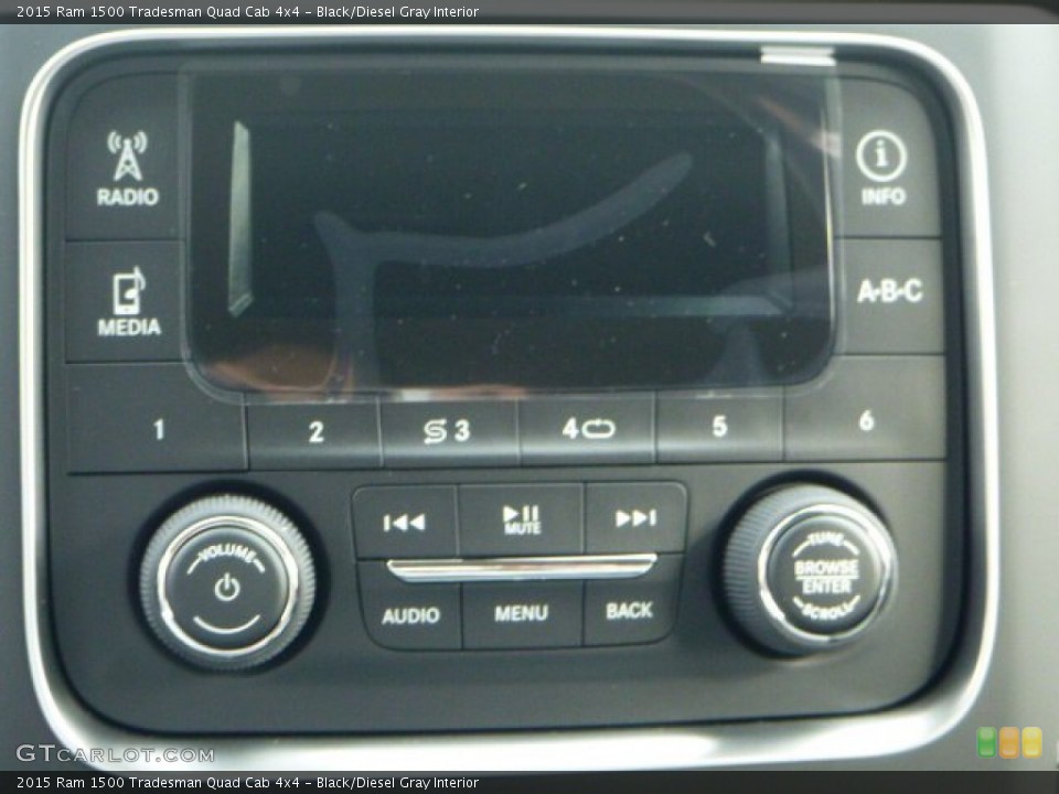 Black/Diesel Gray Interior Controls for the 2015 Ram 1500 Tradesman Quad Cab 4x4 #99004498