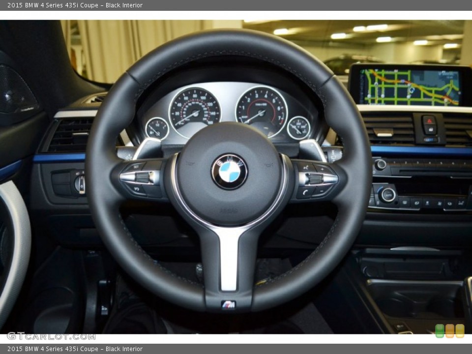 Black Interior Steering Wheel for the 2015 BMW 4 Series 435i Coupe #99008110