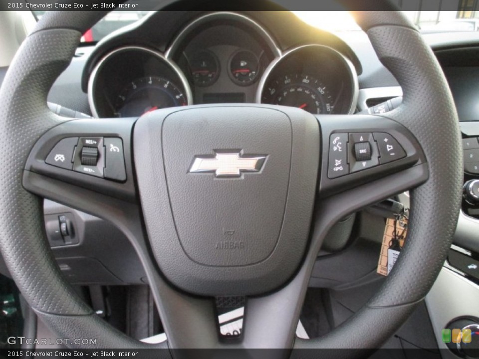 Jet Black Interior Steering Wheel for the 2015 Chevrolet Cruze Eco #99009657