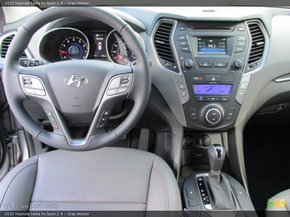 Gray Interior Dashboard for the 2015 Hyundai Santa Fe Sport 2.4 #99009881