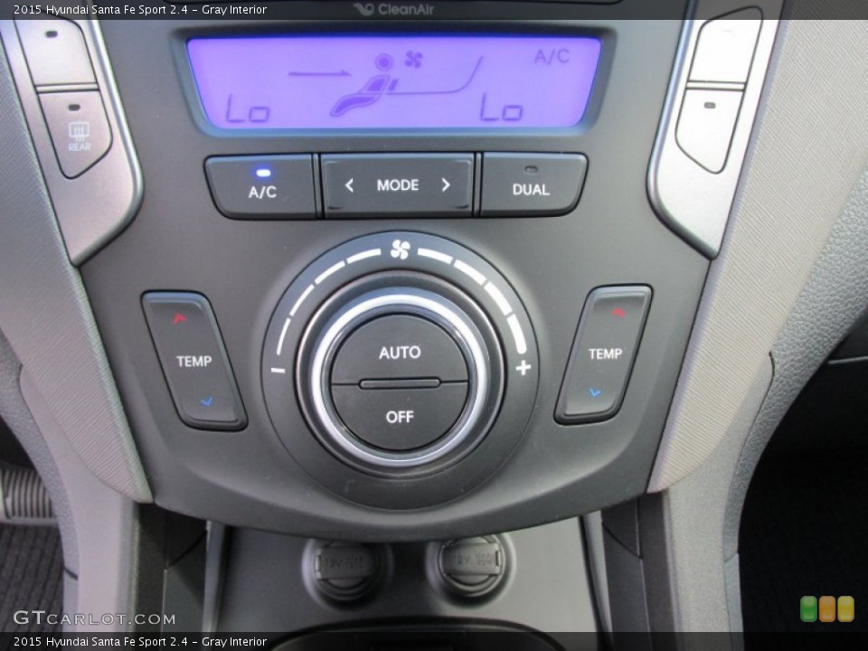 Gray Interior Controls for the 2015 Hyundai Santa Fe Sport 2.4 #99009954