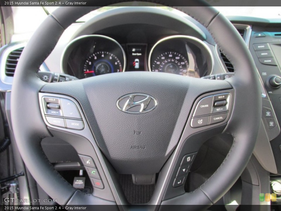 Gray Interior Steering Wheel for the 2015 Hyundai Santa Fe Sport 2.4 #99010049