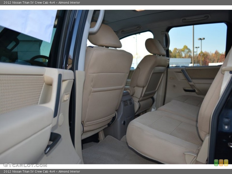Almond Interior Rear Seat for the 2012 Nissan Titan SV Crew Cab 4x4 #99011514