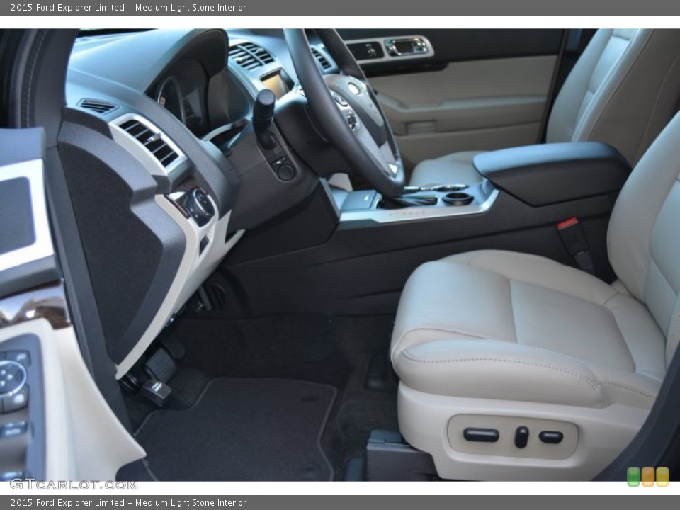 Medium Light Stone Interior Photo for the 2015 Ford Explorer Limited #99012831