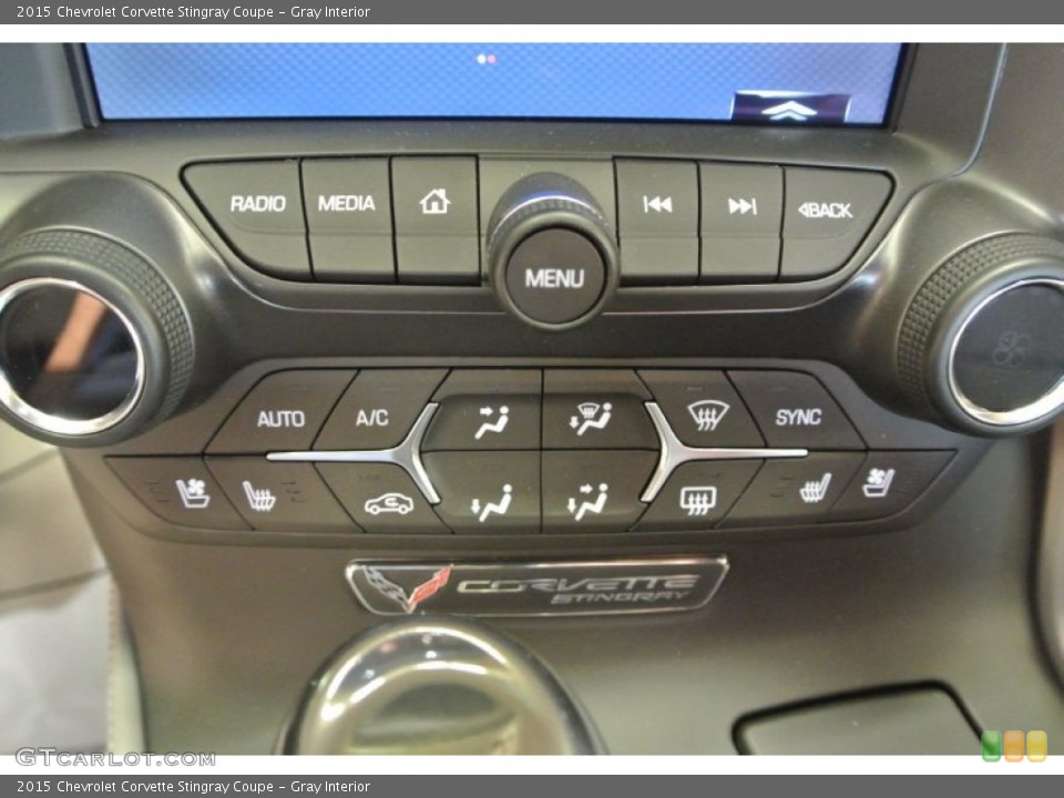 Gray Interior Controls for the 2015 Chevrolet Corvette Stingray Coupe #99013080