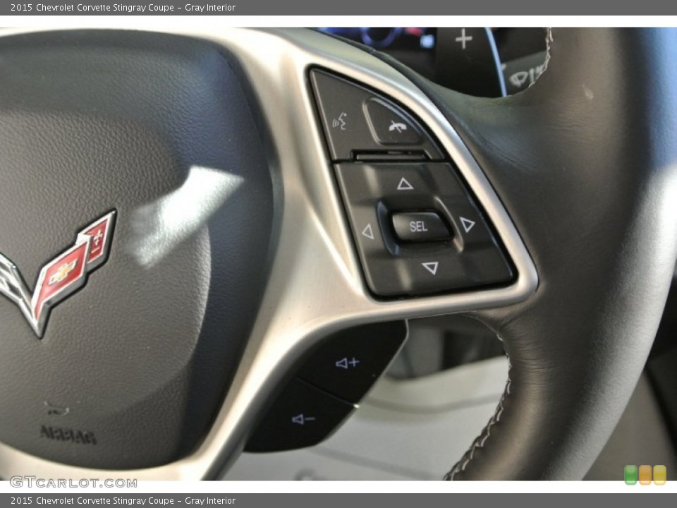 Gray Interior Controls for the 2015 Chevrolet Corvette Stingray Coupe #99013104