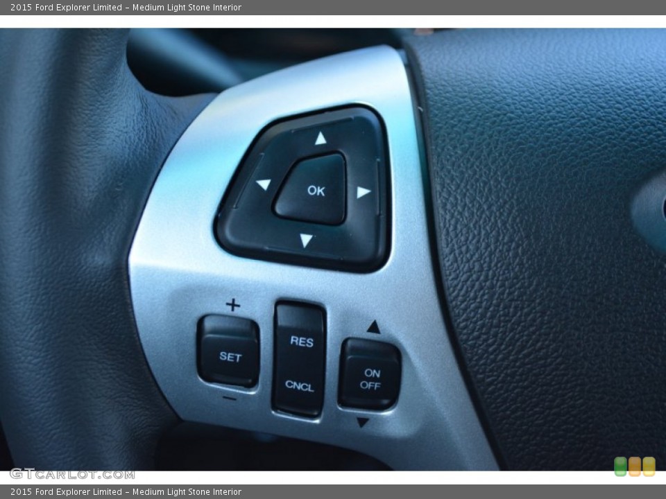 Medium Light Stone Interior Controls for the 2015 Ford Explorer Limited #99013209