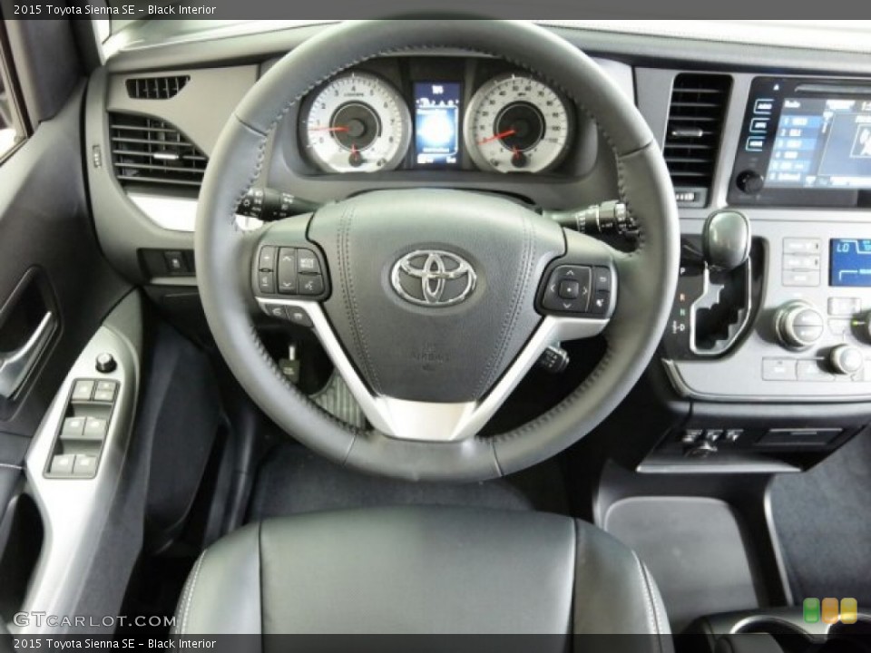 Black Interior Steering Wheel for the 2015 Toyota Sienna SE #99015354