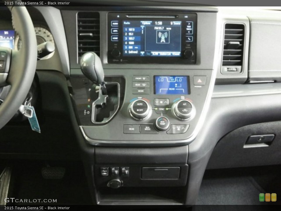 Black Interior Controls for the 2015 Toyota Sienna SE #99015375
