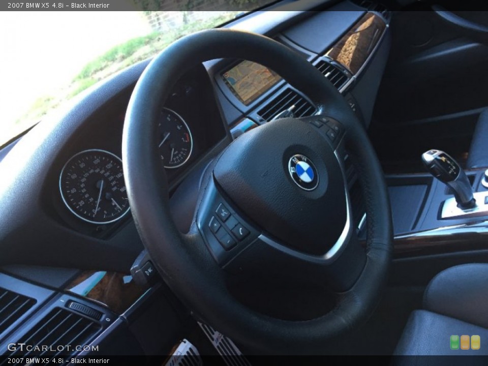 Black Interior Steering Wheel for the 2007 BMW X5 4.8i #99015861