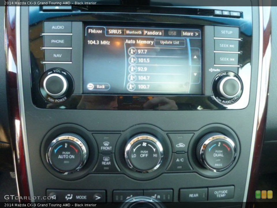 Black Interior Controls for the 2014 Mazda CX-9 Grand Touring AWD #99016646