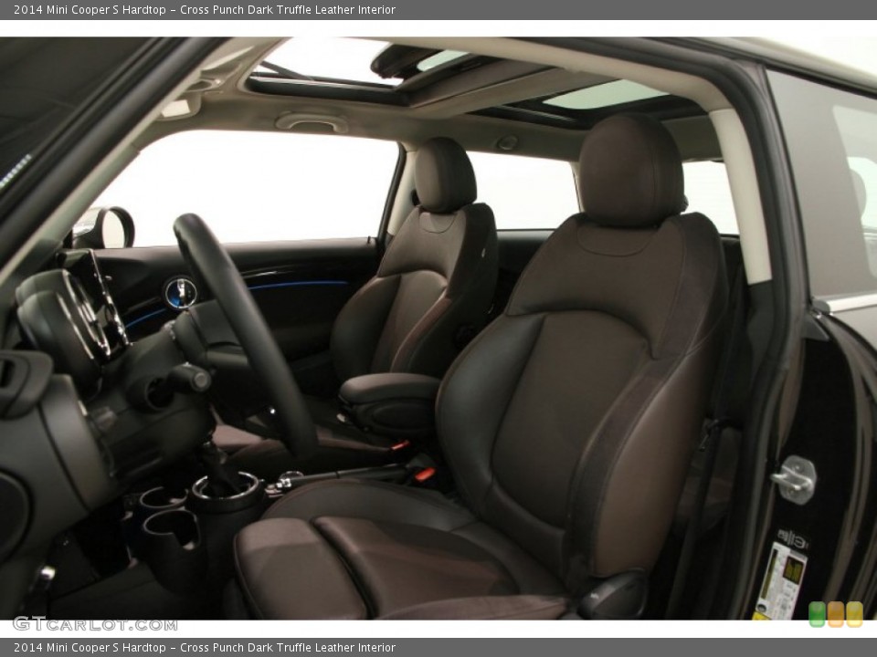 Cross Punch Dark Truffle Leather Interior Photo for the 2014 Mini Cooper S Hardtop #99022003