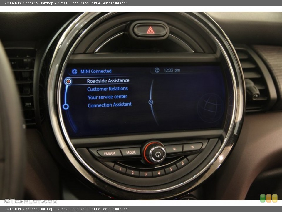 Cross Punch Dark Truffle Leather Interior Controls for the 2014 Mini Cooper S Hardtop #99022260