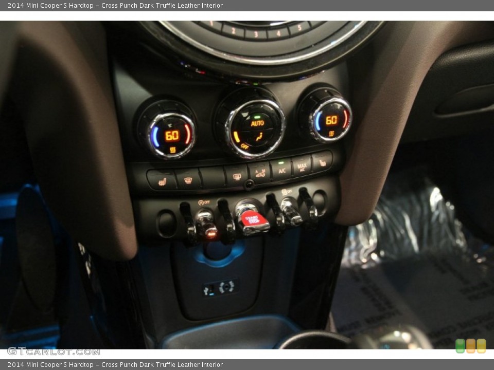 Cross Punch Dark Truffle Leather Interior Controls for the 2014 Mini Cooper S Hardtop #99022464