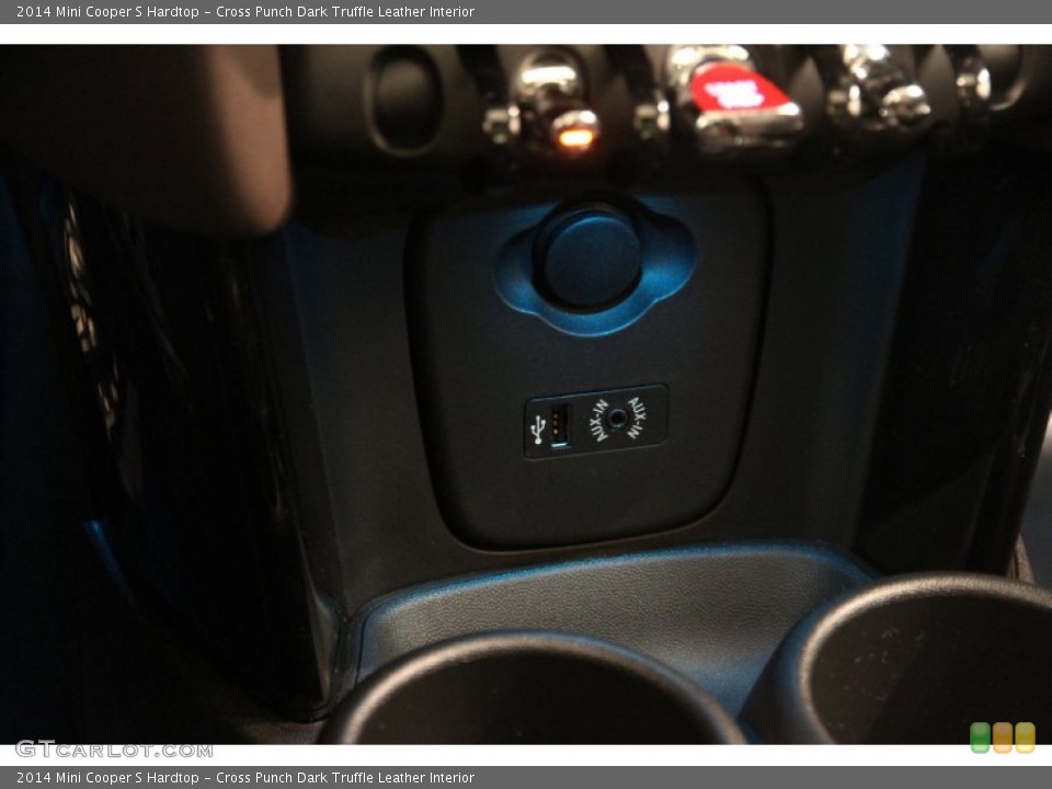 Cross Punch Dark Truffle Leather Interior Controls for the 2014 Mini Cooper S Hardtop #99022482