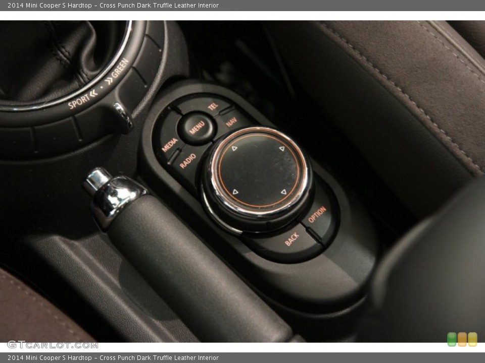 Cross Punch Dark Truffle Leather Interior Controls for the 2014 Mini Cooper S Hardtop #99022524