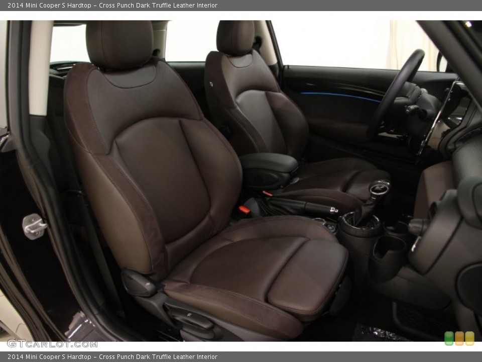 Cross Punch Dark Truffle Leather Interior Front Seat for the 2014 Mini Cooper S Hardtop #99022542