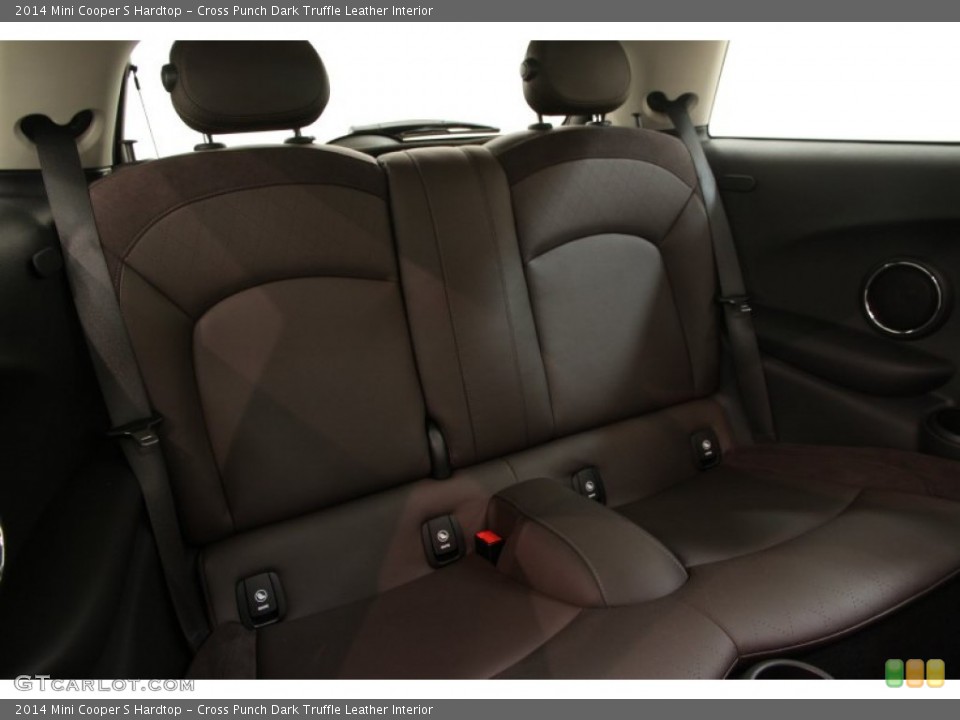 Cross Punch Dark Truffle Leather Interior Rear Seat for the 2014 Mini Cooper S Hardtop #99022566