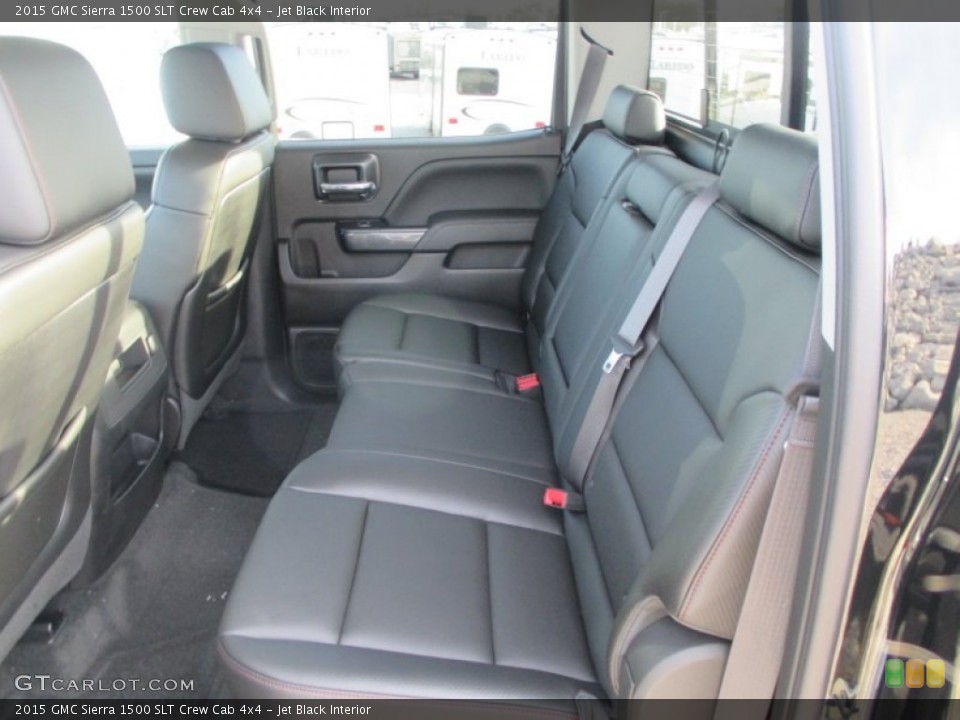 Jet Black Interior Rear Seat for the 2015 GMC Sierra 1500 SLT Crew Cab 4x4 #99025113