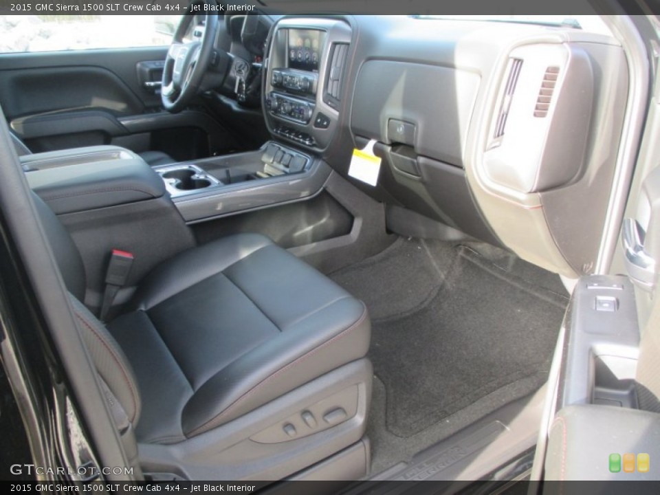 Jet Black Interior Front Seat for the 2015 GMC Sierra 1500 SLT Crew Cab 4x4 #99025230