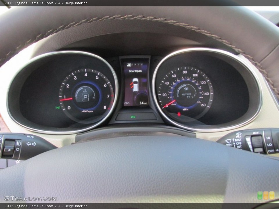 Beige Interior Gauges for the 2015 Hyundai Santa Fe Sport 2.4 #99032147