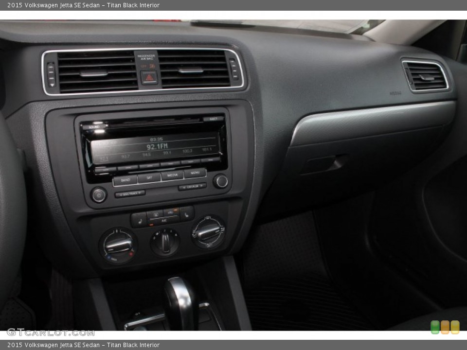 Titan Black Interior Dashboard for the 2015 Volkswagen Jetta SE Sedan #99032982