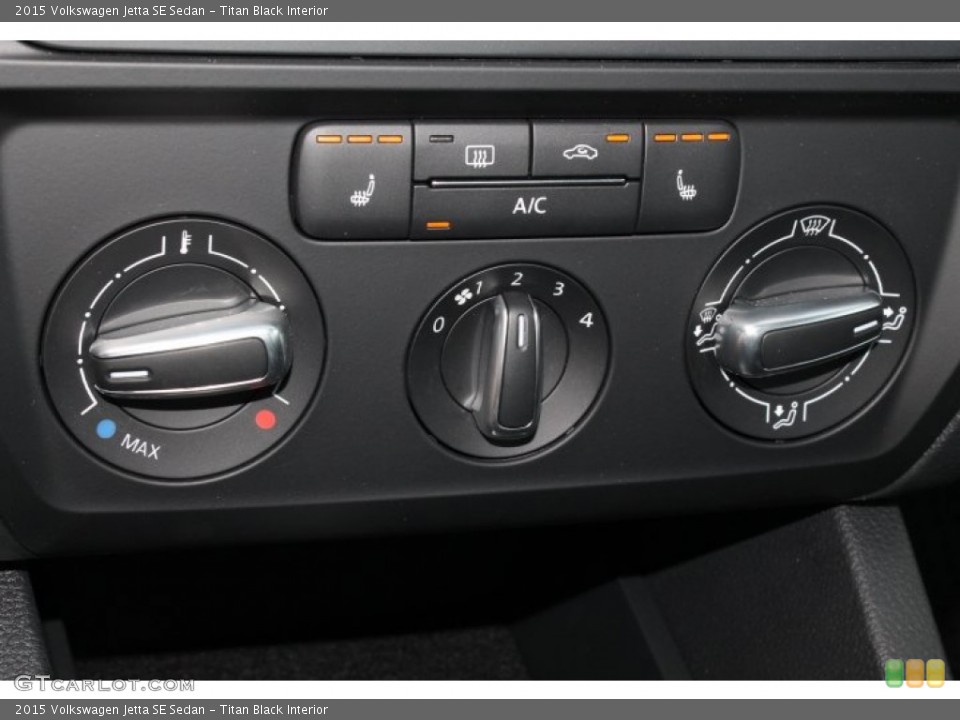 Titan Black Interior Controls for the 2015 Volkswagen Jetta SE Sedan #99033008